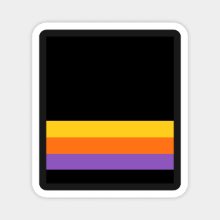 yellow orange purple short (dark) Magnet