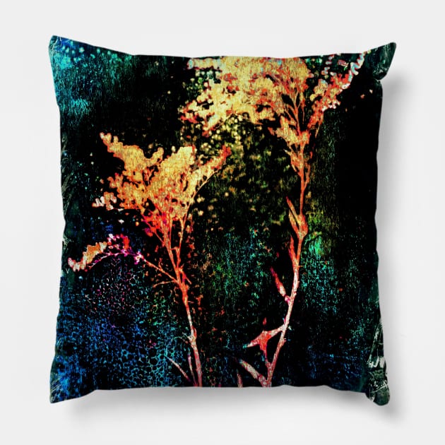 cyanotype herbs Pillow by redwitchart