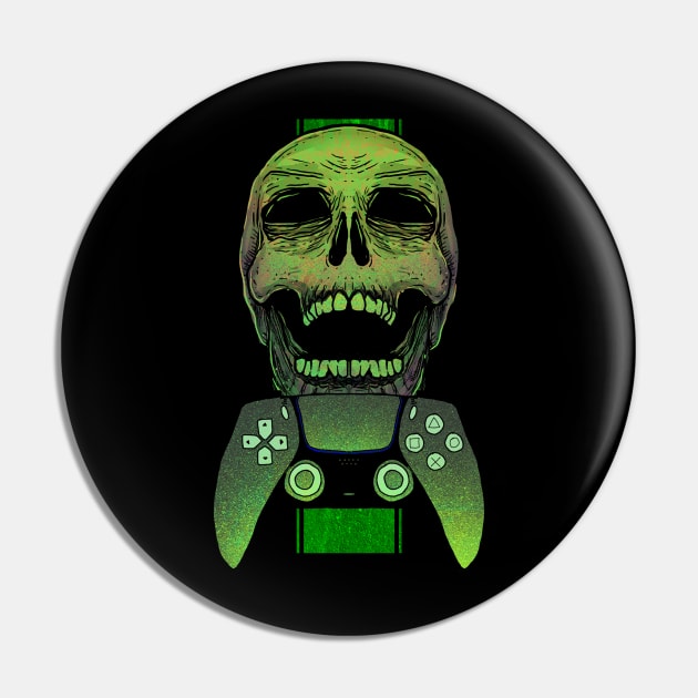 Sick Gamer Skulls Pin by DeathAnarchy