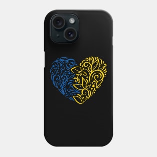 Ukrainian heart Phone Case