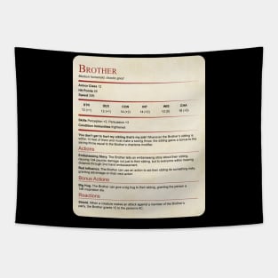 D&D Brother Stat Block Tapestry