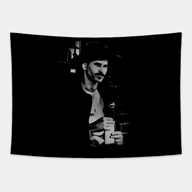 Retro Tombstone Funny Gift Film Tapestry by WillyPierrot