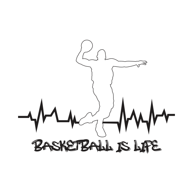 Basketball is Life Heartbeat by fatpuppyprod