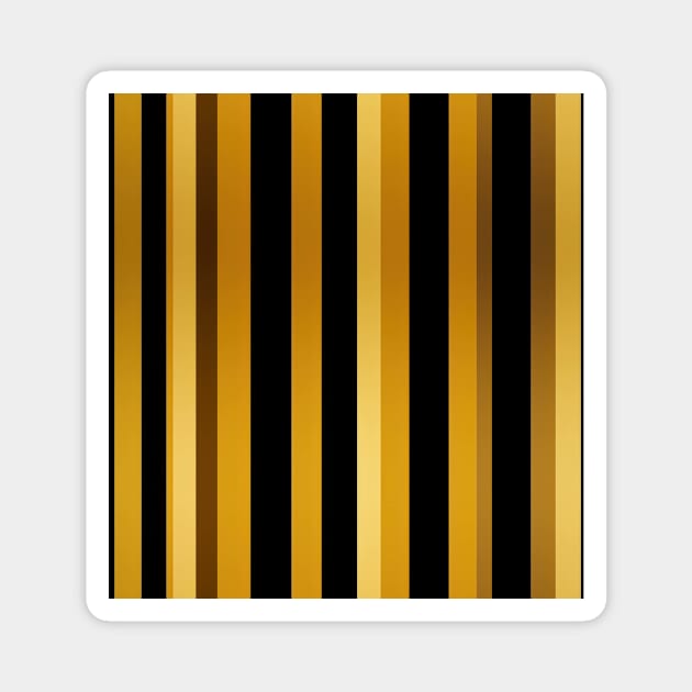 Golden Harmony: Abstract Stripes in Luxe Gold Magnet by star trek fanart and more