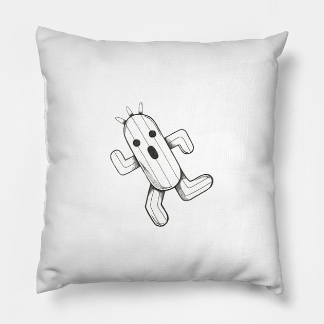 Cactuar Pillow by torirosenbaum