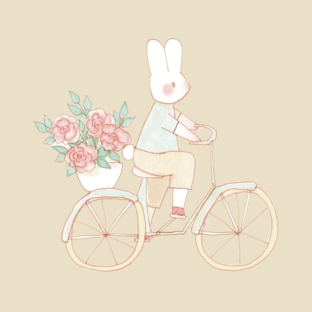 Cycling Bunny by Cati Daehnhardt