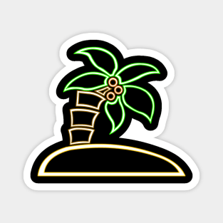 Neon Palm Tree Magnet