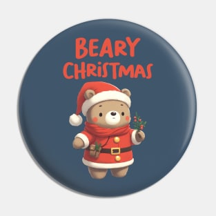 Beary Christmas Cute Bear Pin