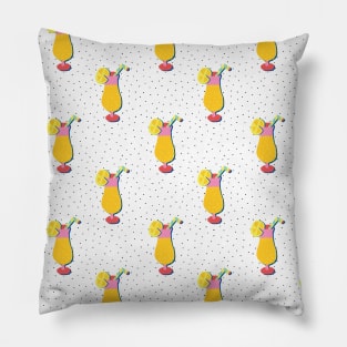 Tropical Cocktail Pop Art Pillow