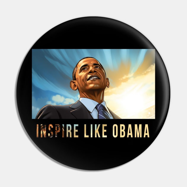 Inspire Like Obama, Barack Obama, Black History Pin by UrbanLifeApparel