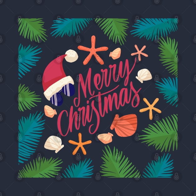 Merry Christmas Beach Theme by Mako Design 