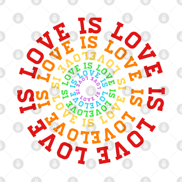 PRIDE MONTH 2021 LOVE IS LOVE RAINBOW by hautepotatobyhp