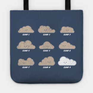 Cloud 9 — Smiling Cloud Cartoon Tote