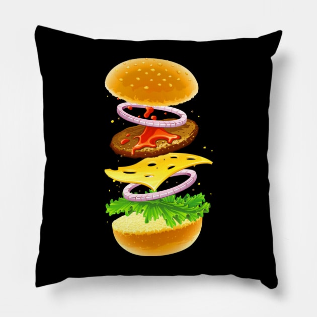 beast burger Pillow by Cheebies