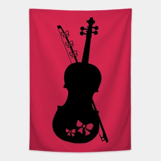 Violin Bow & Hair Bows Tapestry