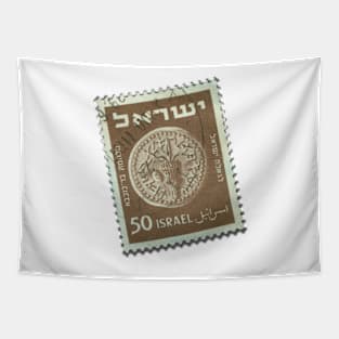 Vintage stamp from Israel Tapestry