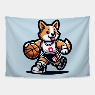 basketball player corgi Tapestry