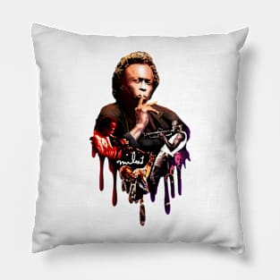 miles davis vintage Pillow