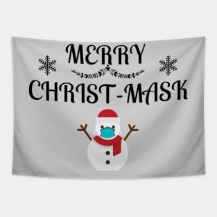 Merry Christmask Quarantine Tapestry