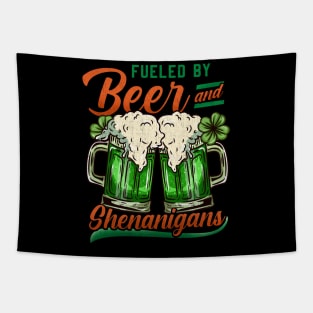 Fueled by Beer and Shenanigans I Ireland print Tapestry