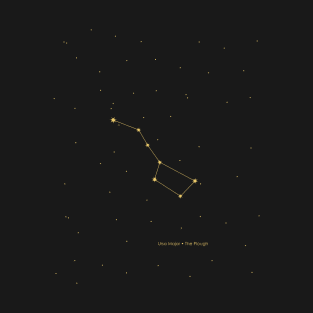 The Plough Constellation. Gold T-Shirt