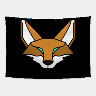 Geometric Fox Tapestry