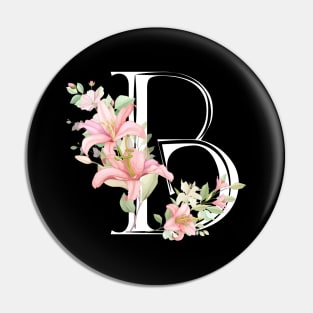 Monogram Letter B Pin