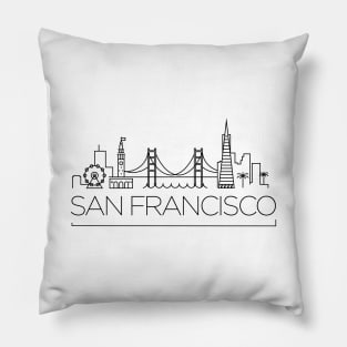 San Francisco Minimal Skyline Pillow