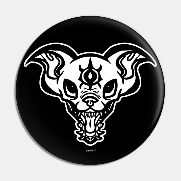 Mad Dog Pin by Jan Grackle