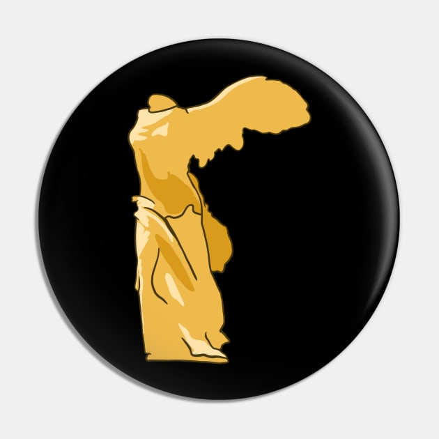 Winged Victory of Samothrace - Golden Version Pin by isstgeschichte