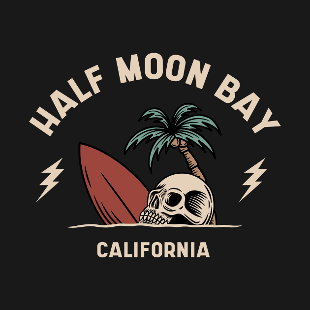 Vintage Surfing Half Moon Bay, California by SLAG_Creative