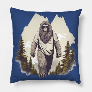 Dope Sasquatch in Nature Pillow