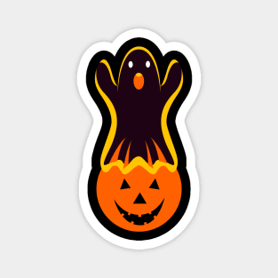 Funny Boo Pumpkins Ghost Halloween Magnet