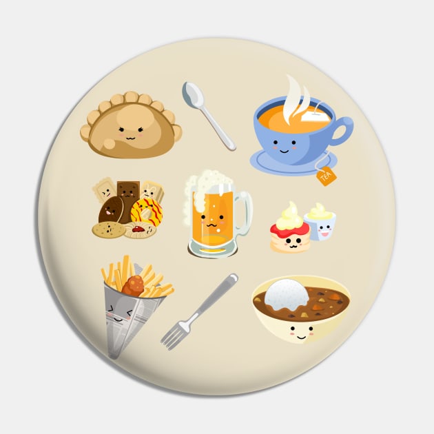 Kawaii British Food Pin by Milmino