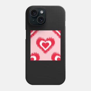 IKAT heart pattern Phone Case