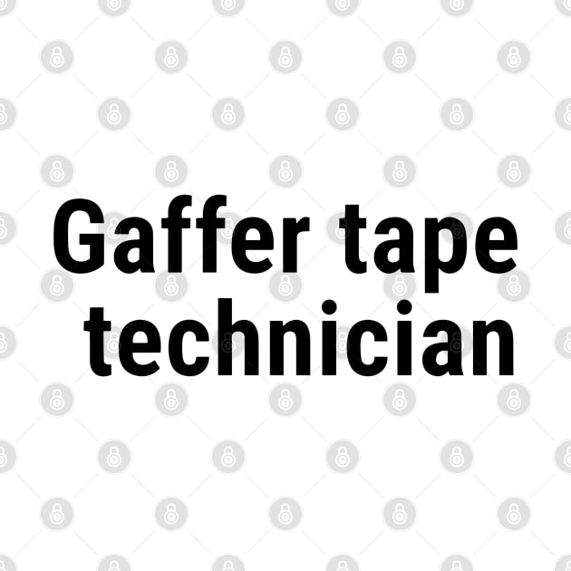 Gaffer tape technician Black by sapphire seaside studio