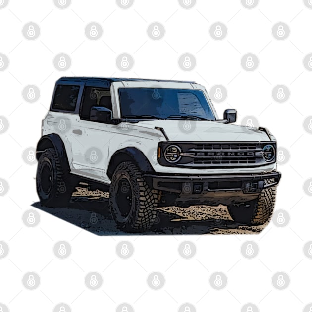 2021 Oxford White Ford Bronco 2 Door by Woreth