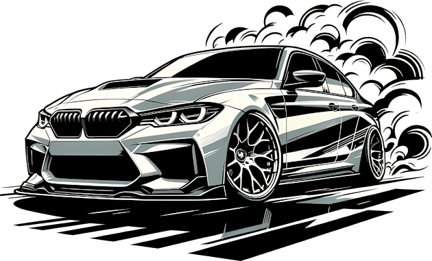 BMW M3 Kids T-Shirt by TaevasDesign