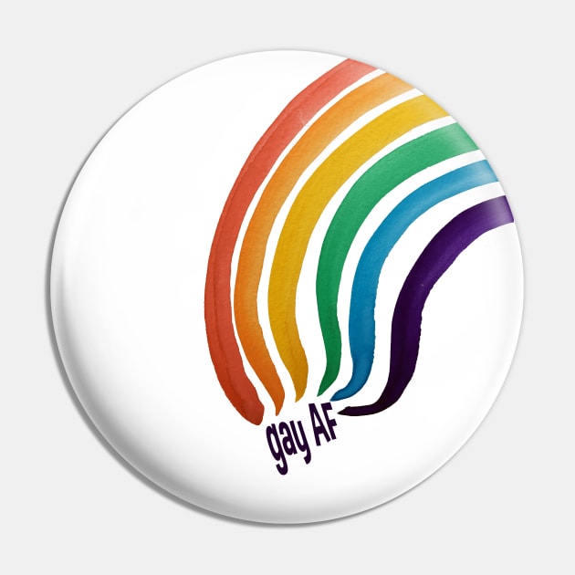 Gay AF Pin by Girona