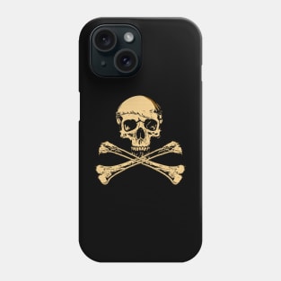 Skull, ropes and bones Jolly Roger Phone Case