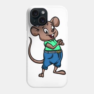 Cute Anthropomorphic Human-like Cartoon Character Rat in Clothes Phone Case