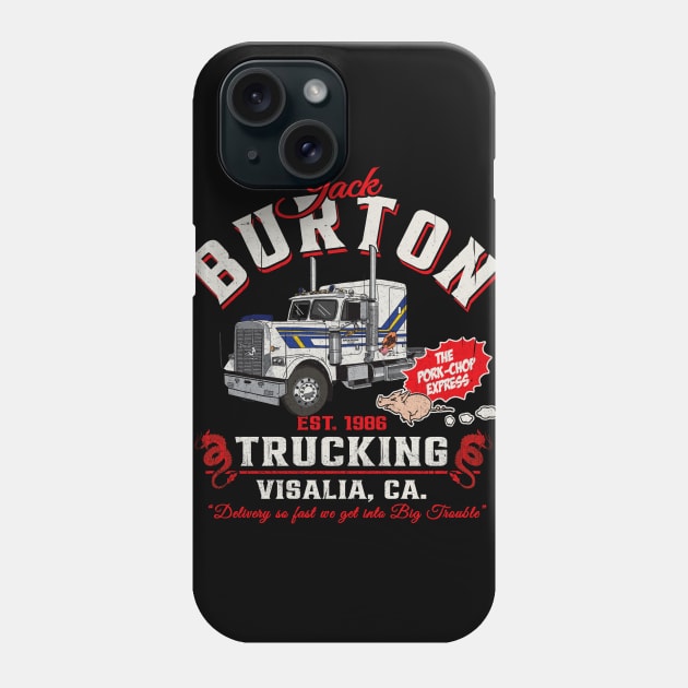 Jack Burton Pork Chop Express Trucking Phone Case by Alema Art