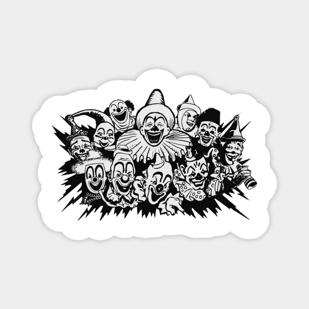 Vintage Awesome Clown Party Magnet by Kujo Vintage