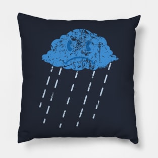 Stormy Little Rain Cloud (Distressed Version) Pillow