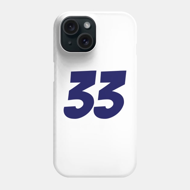 Max Verstappen 33 - Driver Number Phone Case by GreazyL