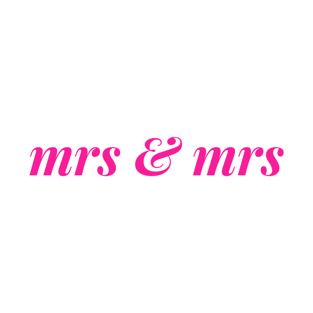 Mrs and Mrs Bridal Shower Wedding Gifts by gillys