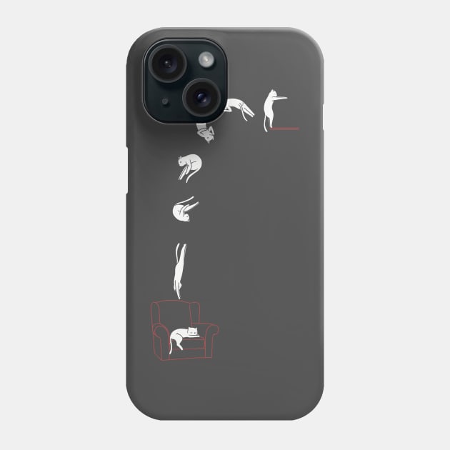 Diving Cat Phone Case by ilovedoodle