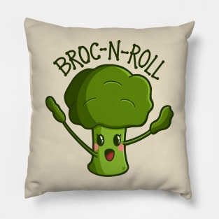 “Broc-n-Roll” Rock n Roll Broccoli Pillow