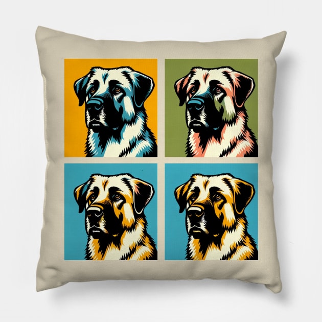 Anatolian Shepherd Pop Art - Dog Lovers Pillow by PawPopArt