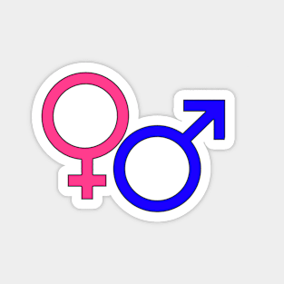 Male and Female Symbols Magnet